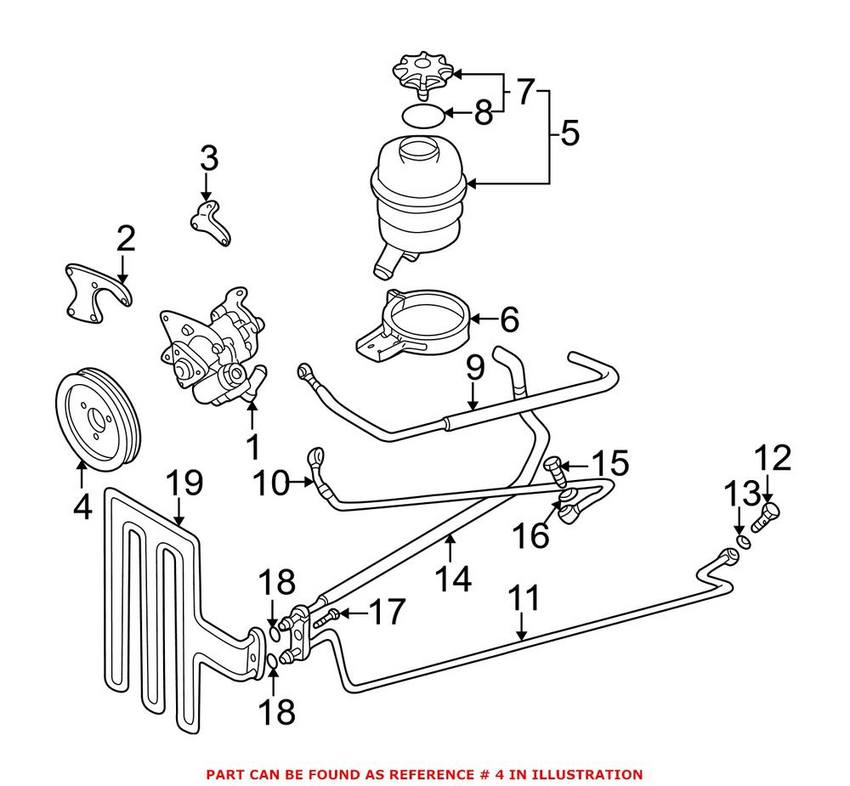 BMW Power Steering Pump Pulley 32421406769